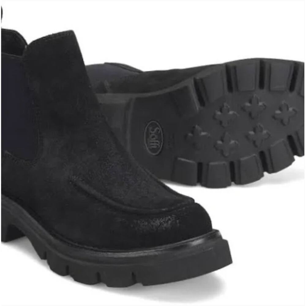 Black Suede Ankle Boots NWOT